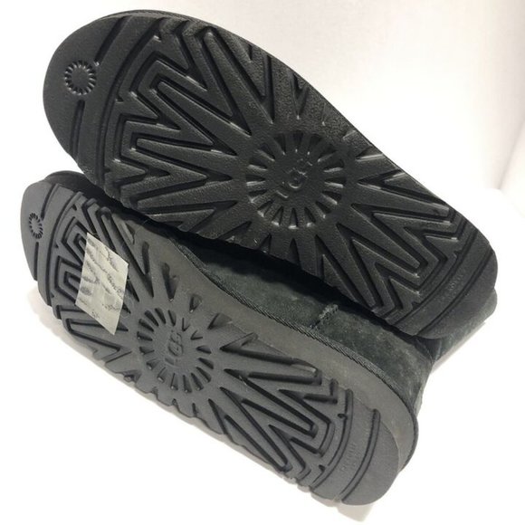 UGG Women’s Bailey Button II Black Winter Boots, Size 8 M - Picture 6 of 7